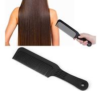 Generic Peine para el Cabello de Muelas de Onda de Salón, Peine de Barbero, con sin Deslizamiento Profesional para Todas las Longitudes del Cabello, para Peluquería y Peinado (BLACK)