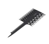 Generic Peine para Resaltar el Cabello Herramienta Profesional de Peinado de Tinte para el Cabello de ABS de Doble Cara para Uso en Salón y Bricolaje en el Hogar Azul/Púrpura/Negro/Blanco