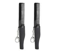 Generic Peine Plegable de Dientes Finos, Cepillo de Bolsillo Antiestático para Viajes y Viajes de Negocios para Hombres, Material ABS