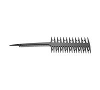Generic Peine Profesional de Doble Cara con Dientes Finos para Resaltar Cabello Teñido en Tiras en Color Azul para Uso Doméstico o de Salón (BLACK)
