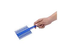 Generic Peine Profesional para Resaltar el Cabello para Teñir y Seccionar el Cabello en Colores Azul, Negro, Blanco o Morado, Material ABS Duradero, 21,5 X 7,5 Cm para Uso en Salón y Bricolaje (BLUE)