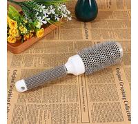 Generic Peine Redondo de Hierro Cerámico de Varios Tamaños con Agarre Antideslizante para Peinar el Cabello y Mejorar la Resistencia Adecuado para Barberos y Peluqueros en Opciones de 19 Mm, 25 Mm,