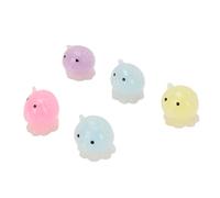 Generic Pelota Antiestrés de Pulpo, Ayuda Sensorial Suave Multicolor para Uso en Aula y Oficina, TPR, 3,5 Cm, 5 uds.