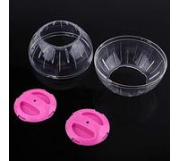 Generic Pelota de Ejercicio para Hámster, Juguete Pequeño Transparente y Duradero para Mascotas para Actividades Saludables, 12cm, Plástico, 1 Pieza (Pink)
