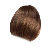 Generic Peluca Corta Elegante de Color Marrón Claro con Flequillo, Pelo Sintético de Alta Temperatura, Peluca Corta para Mujer para Cosplay, Halloween