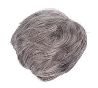 Generic Peluca Corta Gris en Capas para Hombre, Sintética Resistente Al Calor, Ajustable para Uso Diario, Bodas, Fiesta de Disfraces, Peluca Gris Viejo