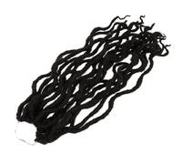 Generic Peluca de Trenzas de Crochet para Mujer Negra de Seda Resistente al Calor Estilo Natural y Aspecto Real Adecuado para Bodas y Fiestas