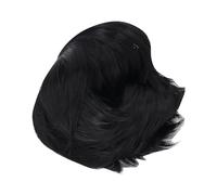Generic Peluca para Hombre, Pelo Sintético Resistente Al Calor, Elegante, Suave Al Tacto, para Cosplay, Halloween, Navidad (BLACK)