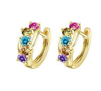 Generic Pendientes de tuerca para mujer, regalos de San Valentín para ella, aretes de plata hipoalergénicos para mujer, regalos de cumpleaños 16, 17, 18, 2025, talla única, Metal, Sin piedra preciosa