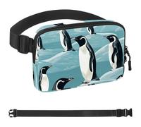 Generic Penguins on Snowy Mountains-1494 - Riñonera de estilo unisex: riñoneras de moda, bolsas cruzadas deportivas delgadas a la moda para correr, senderismo, senderismo, mujer, hombre, multicolor,