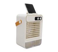 Generic Pequeño Ventilador Enfriador de Aire Portátil Silencioso 3 Velocidades con Función de Humidificación para Dormitorio Oficina ABS 4.9x3.9x7.5in (WHITE)