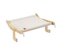 Generic Percha para Ventana para Gatos, Estantes Grandes para Cama, Hamaca, sin Perforación, Asiento Colgante para Ventana para Gatos de Interior, Blanco y Negro, con Capacidad para 44 LB, 23,6 X