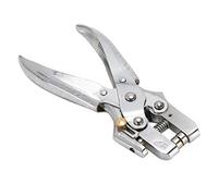 Generic Perforadora de Cuero Perforadora de Cuero Alicates Perforadores Galvanizados Plata 60# Acero para y Plástico Paquete 6.69 X 2.95 Pulgadas