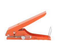 Generic Perforadora de un Orificio Resistente con Revestimiento de Cromo para Tarjetas de PVC Apertura Plana de 10 Mm, Herramienta Perforadora de Banda de Borde Manual Duradera que Ahorra Mano de