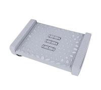 Generic Permanece a Pie Debajo del Escritorio, Ergonómico para Aliviar el Robusto Taburete de Fatiga Portátil del Pie de Balanceo con un Mensaje Rodillo para el Estudio (GREY)