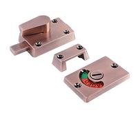 Generic Perno Indicador de Cerradura de Puerta Divisoria, Duradero para Baños Públicos, Baños con Manija, Adecuado para Hogares, Oficinas, Aleación de Zinc