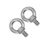 Generic Pernos de Ojo de Elevación de Acero Inoxidable de Alta Resistencia, Perno de Ojo de Anillo Fácil de Usar para Ferrocarril, Construcción, 2 Piezas para Equipos Auxiliares de Tuberías (#1)