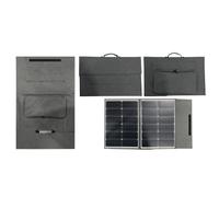 Generic Peso Ligero, Panel Solar Monocristalino de 200 W, Diseño Compacto, IP65, Puerto de Salida, Cargador Solar Portátil Plegable para Exteriores, Tecnología de Bobinado Perforado de (Grey)