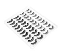 Generic Pestañas Postizas Gruesas, Maquillaje y Rizado Largo que Mejora el Juego de 20 Pares para el Maquillaje de Escenario de Fecha Diaria (002)