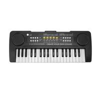 Generic Piano con Teclado Electrónico de 37 Teclas para Niños de 3 a 6 Años con Cable de Alimentación USB y Sonidos Incorporados Portátil Negro