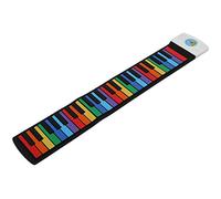 Generic Piano de Teclado Enrollable, Piano Plegable de Teclado de Portátil con Altavoz un Alojador Silicona 49 Teclas Roll Up de Manual Educativo para Principiantes