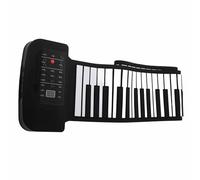 Generic Piano de Teclado Enrollable, Teclado Portátil Piano Silicona 88 Teclas Roll Up Keyboard Hand Roll Educational con Panel de Control Táctil para Principiantes Aprendizaje (88 claves en inglés)