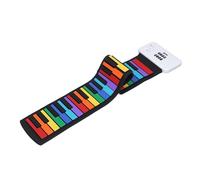 Generic Piano Enrollable, Cultivar el Interés Musical 49 Teclas Piano Enrollable Manual Portátil Plegable Educativo 500mAh para Niños