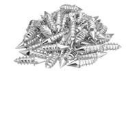 Generic Picos Antideslizantes para Hielo y Nieve Rueda de Carburo Pico Antideslizante para Nieve 50 Piezas Remaches para Neumáticos de Tornillo de 27 Mm para Coche Motocicleta Neumáticos Todoterreno