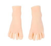 Generic Pie Falso, 1 par 19-20 Talla de Pies Falsos Modelo de Pie de Silicona maniquí Realista para Practicar Dibujos Actuaciones Actuaciones Practicar Pies Herramienta Manicura