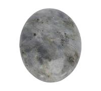 Generic Piedra de Palma de Cristal, Piedra de Yoga de Meditación Ovalada de Tacto Cómodo Pulida de 7,5 Cm con Acabado Liso, para Decoración del Hogar (Piedra brillante)