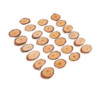 Generic Pieza Ovalada de Pino, Decoración Festiva para Manualidades, Pintura para el Hogar, Juego de 25 Piezas, Madera de Pino Natural de Alta Reproducción Cromática, Tamaño 2,4 X 1,6 X 0,2 Pulgadas,