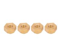 Generic Piezas de Actualización del Adaptador Hexagonal de Rueda de Latón de 3 Mm para Automóvil RC Axial SCX24 90081, Accesorio RC Duradero de para Modificar su Automóvil, Dorado, 4 Piezas,