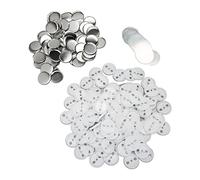 Generic Piezas de Botón Trasero de Alfiler Suministros Duraderos a Prueba de Herrumbre para Manualidades DIY 100 Juegos Kit para Hacer Insignias para Amigos y Familiares (44MM)