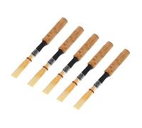 Generic Piezas de Instrumentos de Viento Oboe Reed de con Funda de Tubo Transparente para Jugadores de Oboe Material de bambú 1 Pieza 5 Uds Opciones (5 piezas a la venta)