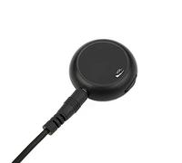 Generic Piezo Pickup Micrófono de Contacto Volumen Ajustable para Guitarra Acústica Ukelele Violín Negro Metal