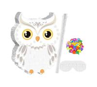 Generic Piñatas de Búho Y Lazo para Colgar con Varilla, Antifaz Y Confeti, Divertido Juego de Fiesta, Set de Piñatas de Búho Nival para El