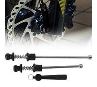 Generic Pincho de Liberación Rápida Juego de Seguridad de Pincho Antirrobo Aleación de Aluminio de Negro para Bicicleta de Montaña Bicicleta de Carretera 2 Piezas