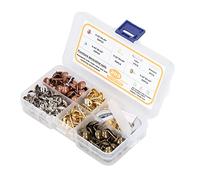 Generic Pins de Tapicería, Tachuelas de Tapicería para Muebles para Muebles de de 200 Piezas Interiores Decorativas Decorativas de Uñas de Acero con Tácticas con Regla de Tela y Reposabrazos (Sin