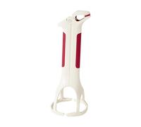 Generic Pinza para Platos Clip para Sartenes Portabandejas Antideslizante Tenazas Ergonómicas para Cocina Diseño de Apertura Ajustable Adecuada para Servir Al, Blanco Rojo, tal como se describe