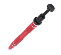 Generic Pinzas de 4 Garras, Antideslizantes, Antioxidantes, Clip de Volumen Pequeño Ajustable para Elaboración de Joyas, 117mm (rojo)