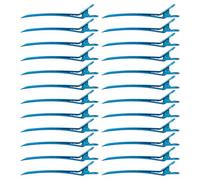 Generic Pinzas de Peluquería Metálicas para Cabello con Forma de Pato y Orificios, 24 Unidades Azul, Clips para Peinar, Sujetar Ondas y Volumen, Accesorios Profesionales para