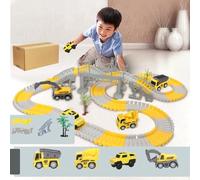 Generic Pistas de Carreras de Construcción Eléctrica para Niños, Tema Emocionante con Varios Vehículos, Mejoran el Sentido de Logro de los Niños, Material Plástico (ETC231)