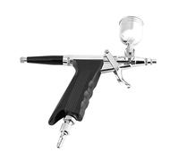 Generic Pistola Pulverizadora Multiusos de Alimentación Lateral, Aerógrafo de Gatillo Ergonómico para Pintura Artística y Bricolaje, Perfecto para Camisetas, Reparación de Cuero, 2 Tazas Incluidas