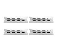 Generic Placa de Calor Flexible para Parrilla de Gas de Acero Inoxidable, Accesorio de Cubierta de Quemadores Resistente a la Corrosión para Llama Perfecta SGL2008A, Deflector de Carpas de Calor de