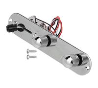 Generic Placa de Control Precableada para Guitarra, Conveniente para Conectar, Interruptor de 3 Vías de Aleación de Zinc Plateado para Intérpretes de Guitarra, Accesorios para Instrumentos Musicales