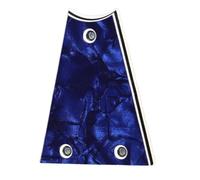 Generic Placa de Cubierta de Varilla de Braguero de Guitarra con Hermoso Patrón Triangular de 3 Orificios para Reemplazo, Fácil Instalación para Todas las Marcas de Guitarras de Plástico (GR39 Azul