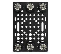 Generic Placa de Pórtico Anodizada Negra Tablero de Pórtico de Aluminio con Polea, Reemplazo para Placa Mini V, Adecuado para Situaciones de Transmisión Mecánica (polea negra)