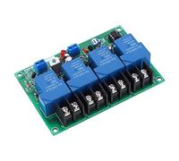 Generic Placa de Secuencia de Tiempo de Alta Corriente Módulo Controlador Secuencial de 4 Canales 30A 0.5s-4s para Centros de Distribución de Energía