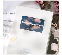 Generic Planificador de Objetivos de Estilo Retro con Funda, Logre Sus Objetivos para Viajes a la Oficina en Casa, Diario de de 160 Páginas, Planificador Universitario (notas de lirio)