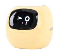 Generic Plantador Inteligente de AI con Múltiples Expresiones para Sala de Estar en el Hogar, Tanque de Agua Inteligente y Plantador de Mascotas (Versión en inglés Amarillo)
